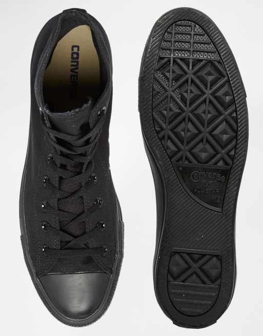 Converse - All Star Hi - Scarpe da ginnastica di tela alte nere , 3 di 4