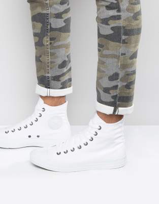 Converse All Star Hi Sneakers In White 1U646 | ASOS