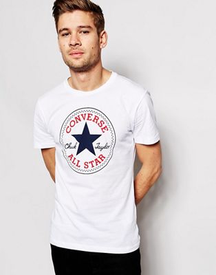 converse all star white t shirt