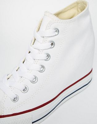 white converse wedges