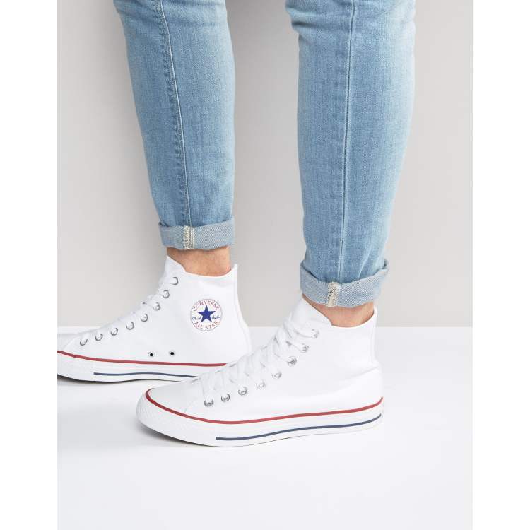 Converse bianche hot sale gomma alta