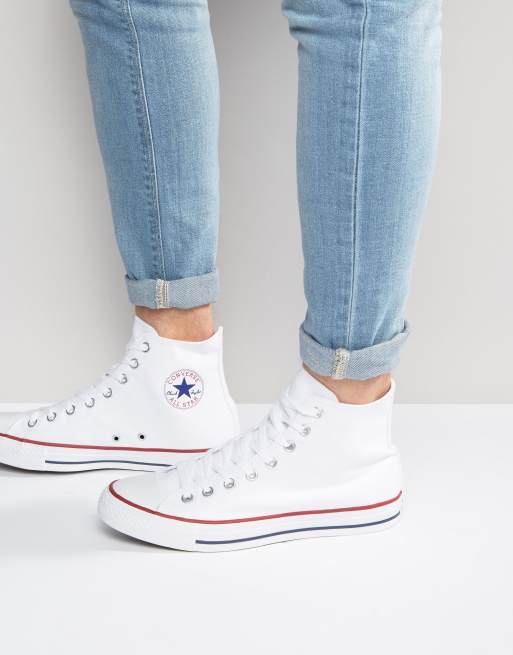 Converse alte store bianche uomo