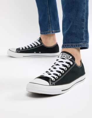 Converse - All Star OX Classic - Flache Sneaker in Schwarz