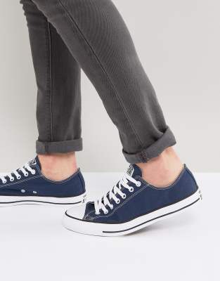 converse navy ox