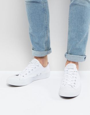 converse all star ox plimsolls in white