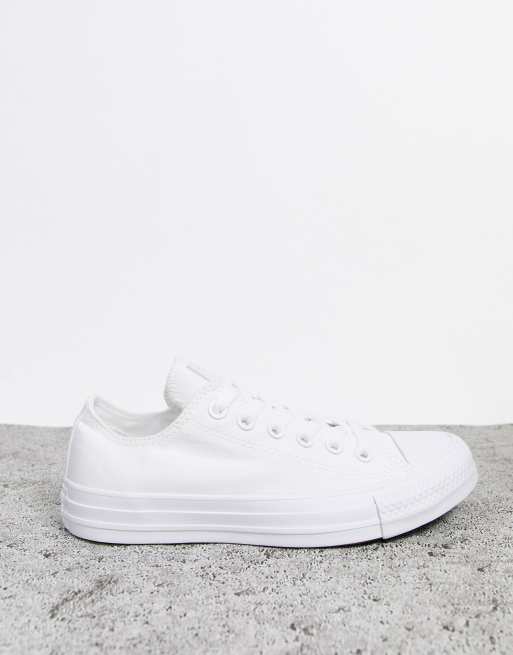 converse white one star leather ox trainers