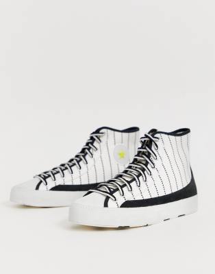 converse white western sasha hi sneakers