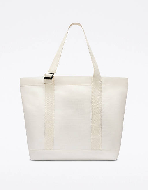 Converse Be Nice graphic canvas tote bag in off-white | ASOS