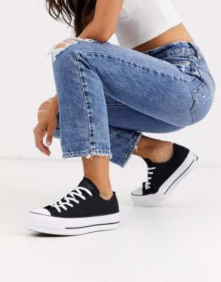 chuck taylor all star platform low top black