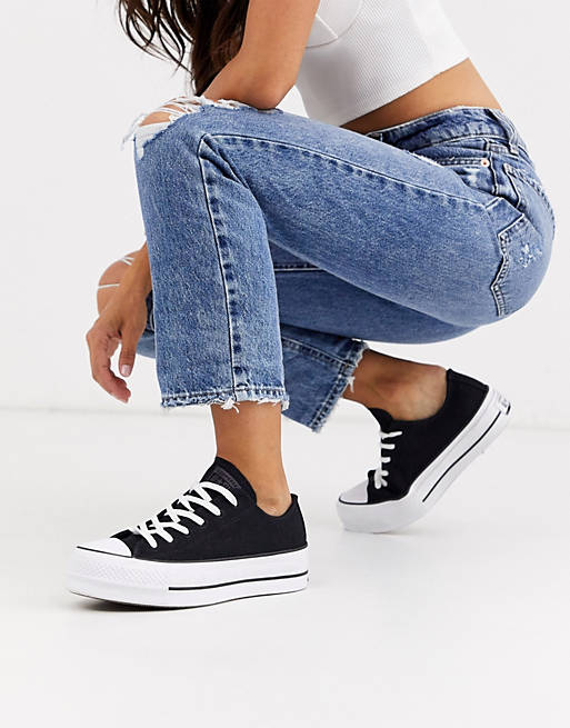 Converse black Chuck Taylor platform All Star Renew recycled trainers | ASOS