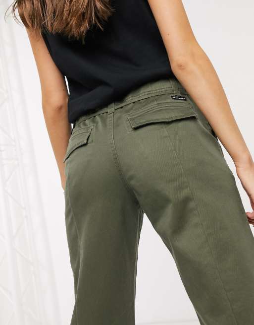 Stradivarius Cargo Pants With Chain In Green Lyst
