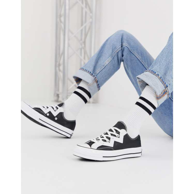 Converse white chuck 70 hotsell hi leather voltage trainers