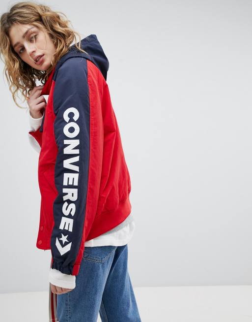 Converse red jacket new arrivals