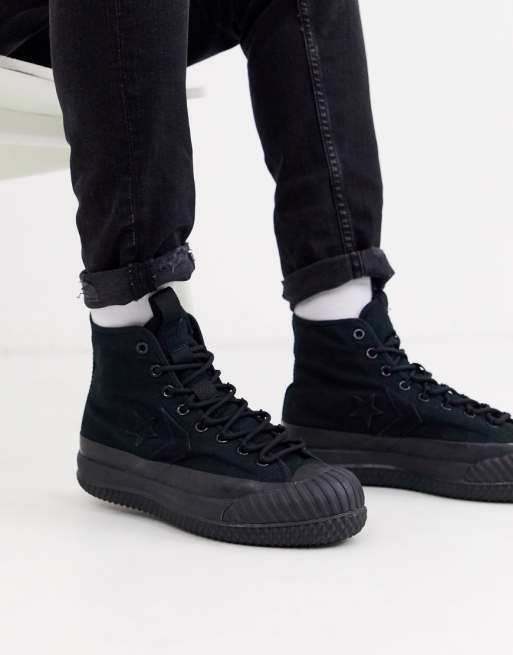 Converse - Bosey MC - Bottines style baskets déperlantes - Noir ... Converse - Bosey MC - Bottines style baskets déperlantes - Noir ...