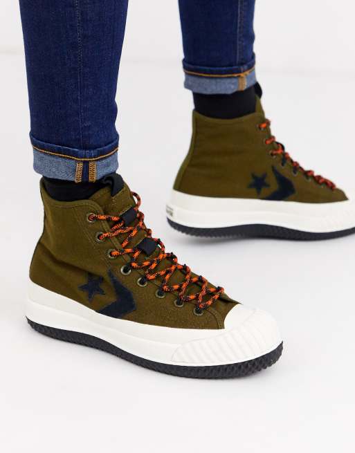 Converse Bosey MC Water Repellent sneaker boots in khaki