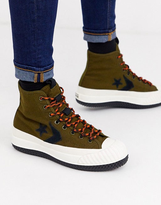 Converse Bosey MC Water Repellent trainer boots in khaki
