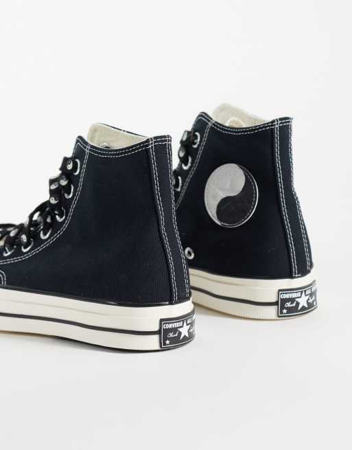 Converse Chuck 70 All Star Hi sneakers Yin-Yang in black, 5 of 5