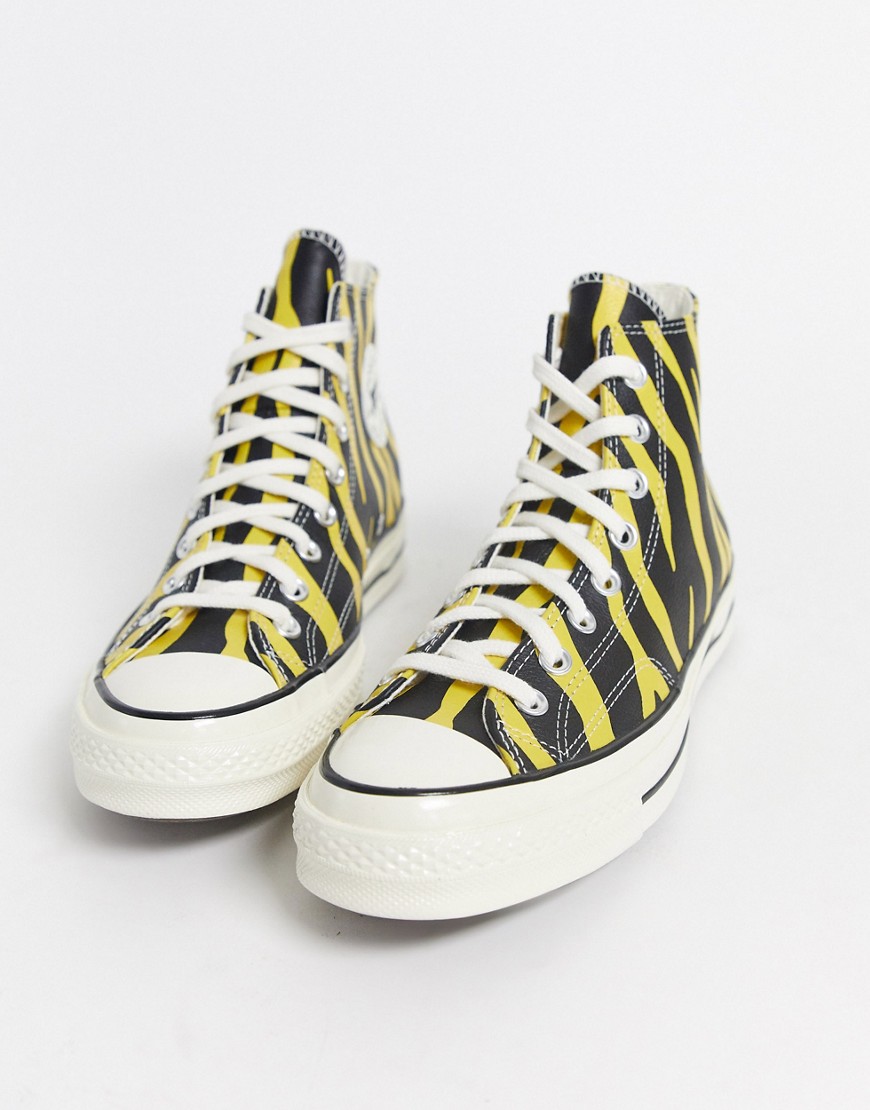 Converse Chuck - '70 Archive - Sneakers in pelle giallo zebrato