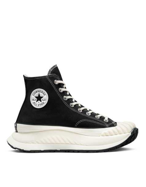 Converse negras outlet altas plataforma asos