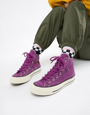 Converse Chuck - 70 Base Camp - Sneakers alte viola scamosciate | ASOS