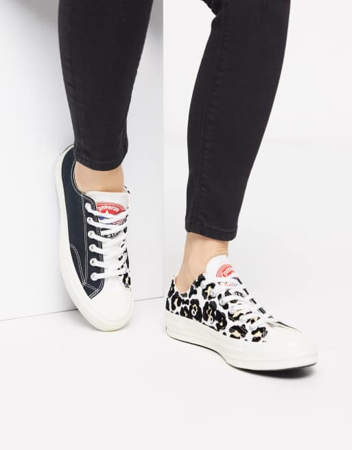 Converse store leopard basse