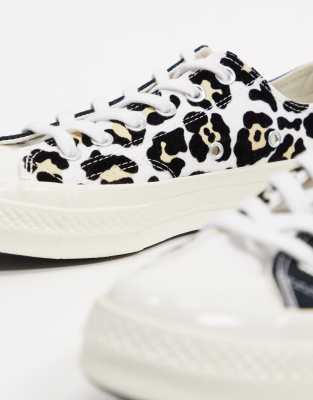 converse leopard basse