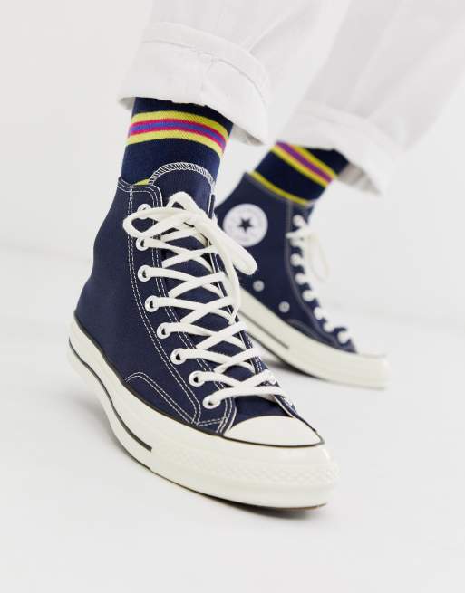 converse chuck 70 bleu marine ecossais