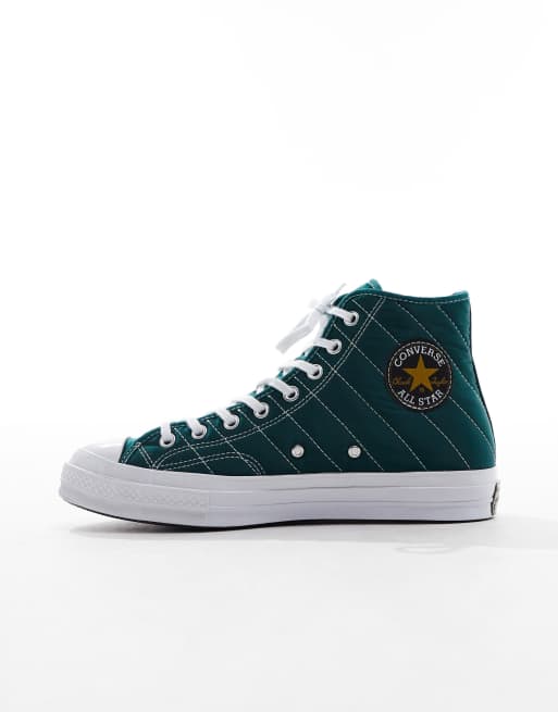 Converse on sale vert foncé