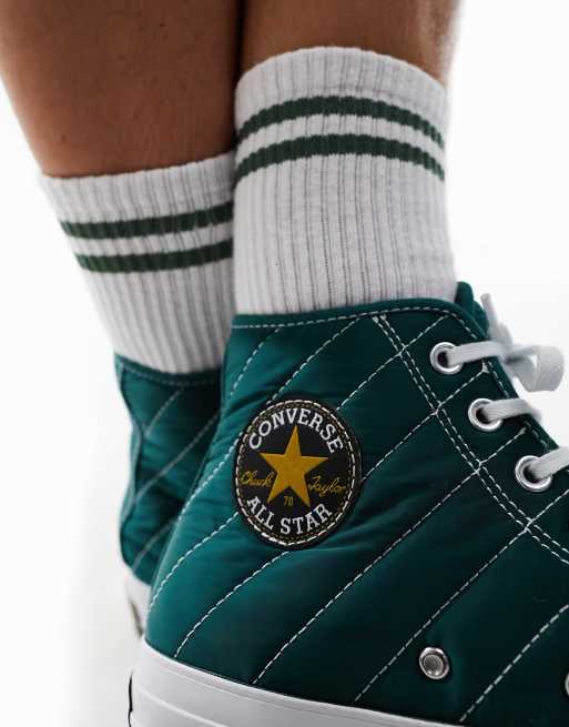 Converse Chuck 70 Baskets matelass es montantes Vert fonc