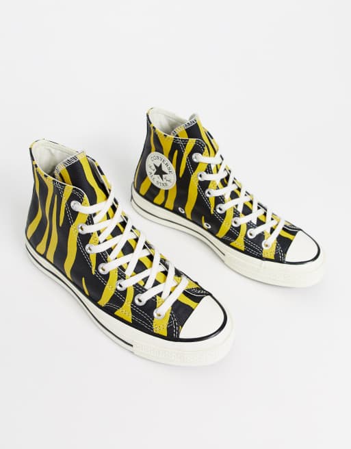 Converse zebre jaune new arrivals