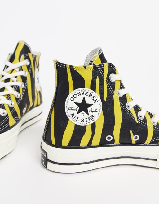 Converse zebre jaune new arrivals