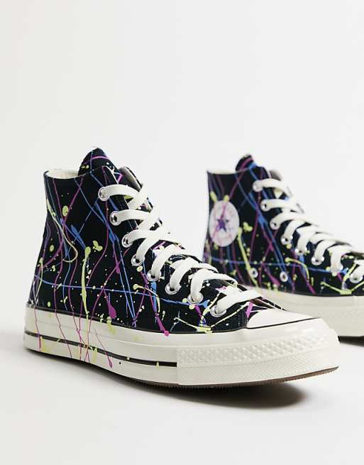 Converse - Chuck 70 - Baskets montantes à motif taches de peinture ... Converse - Chuck 70 - Baskets montantes à motif taches de peinture ...