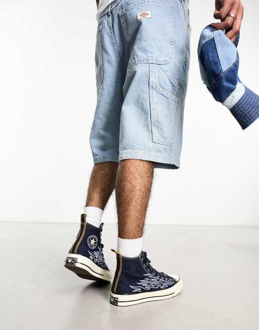 Tenue avec cheap converse bleu