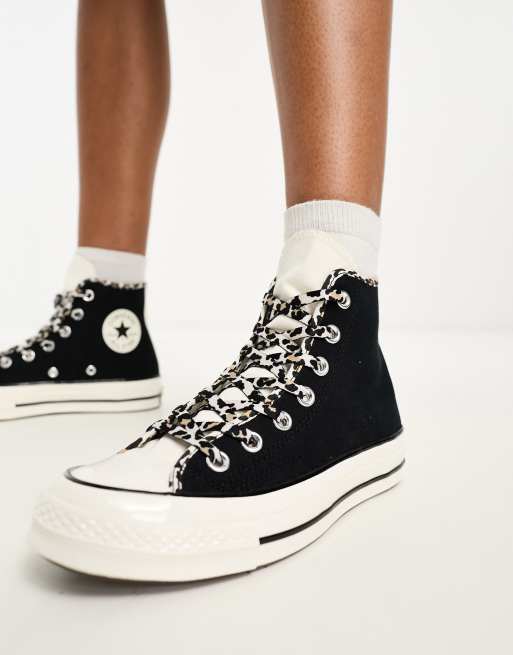 Converse Chuck 70 Baskets montantes avec lacets l opard Noir