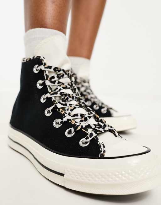 Converse noir shop et argent