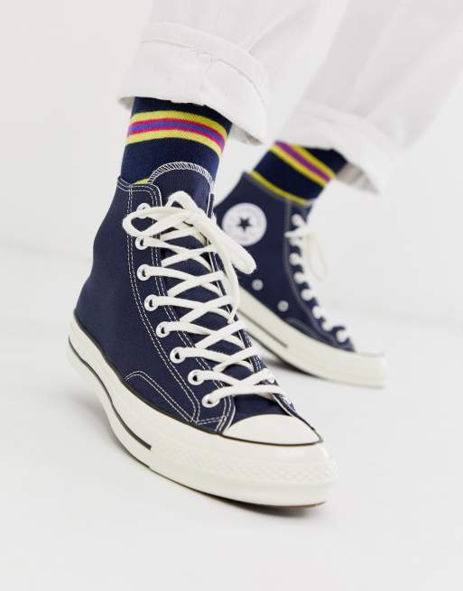 Converse cheap bleu foncé