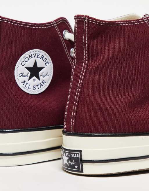 Converse bordeau haute hot sale