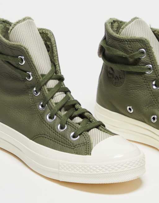 Chaussure converse 2024 avec fourrure