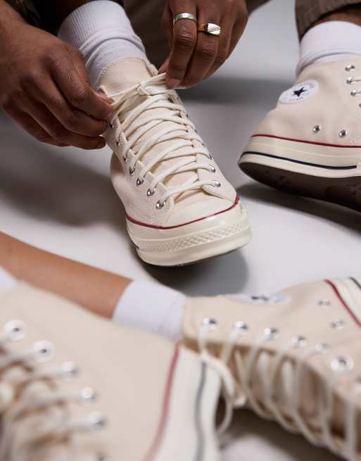 Converse haute store blanc cassé