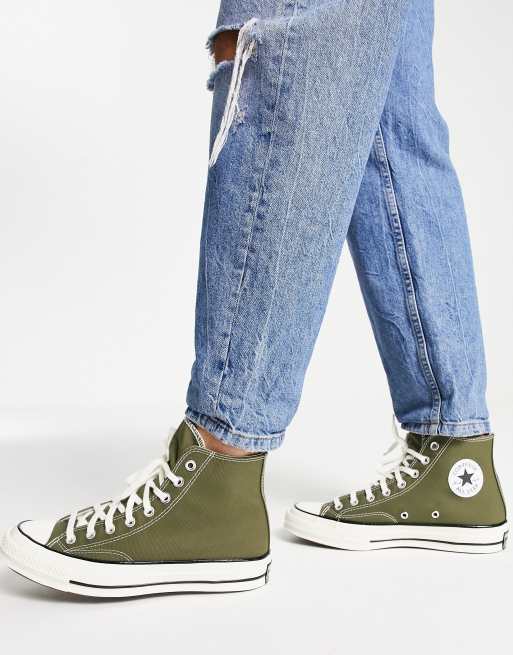 Converse femme 2025 vert kaki