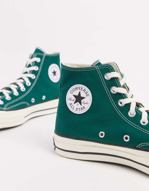 Converse basse shop verte foncé