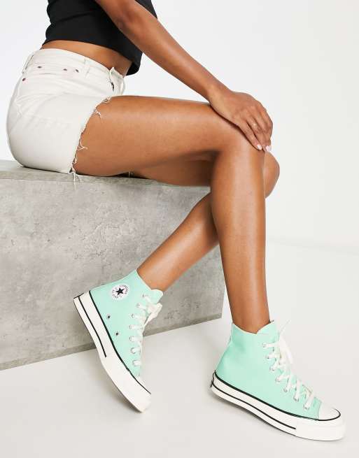 Converse haute verte online femme