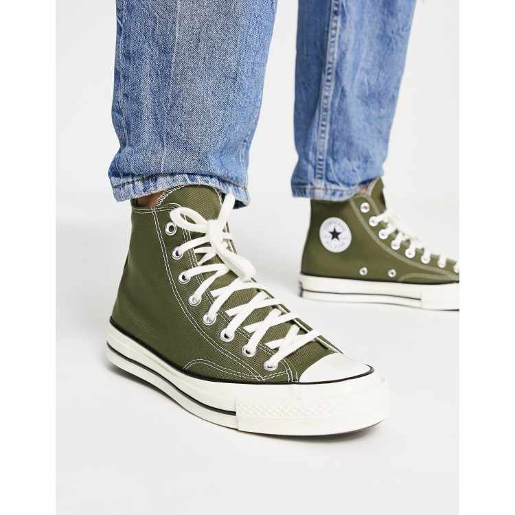 Converse shop kaki soldes