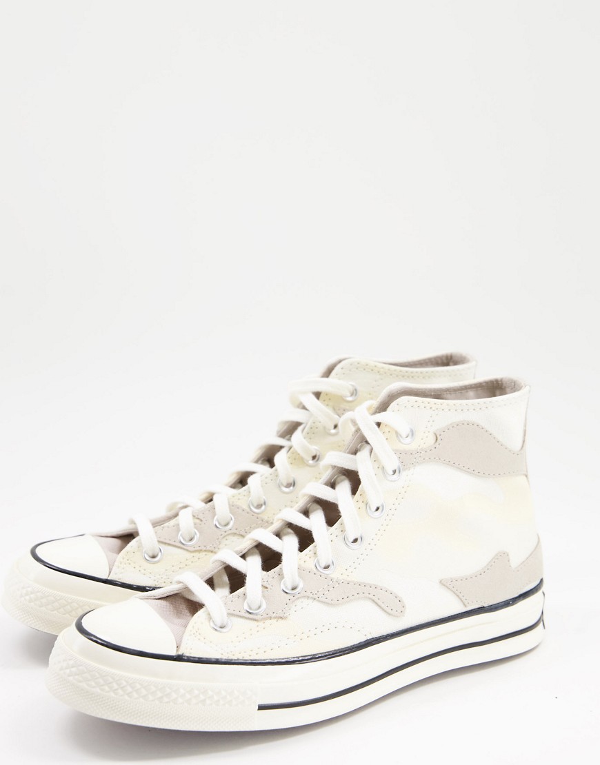 Converse - Chuck 70 - Beige sneakers med camouflage-applikationer-Neutral