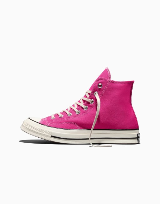 Converse - Chuck 70 - Canvas sneakers in ruw framboos/zilverreiger/zwart, 2 van 4
