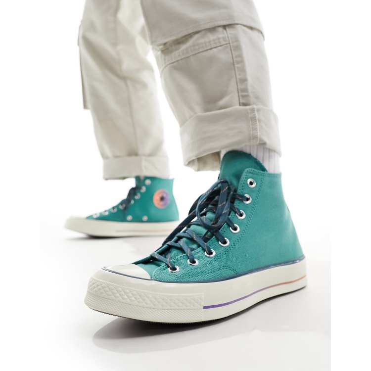 Green blue converse deals