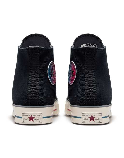 Faded hot sale black converse