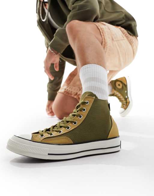 Converse best sale kaki fonce