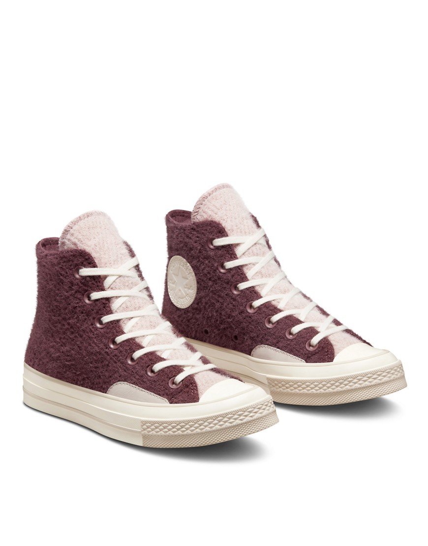 Converse Chuck 70 Cozy Utility sneakers in burgundy-Red