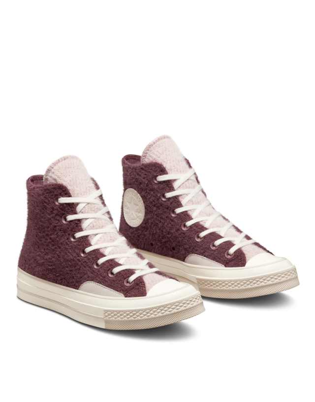 Converse Chuck 70 Cozy Utility sneakers in burgundy